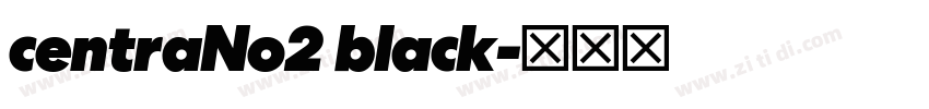 centraNo2 black字体转换